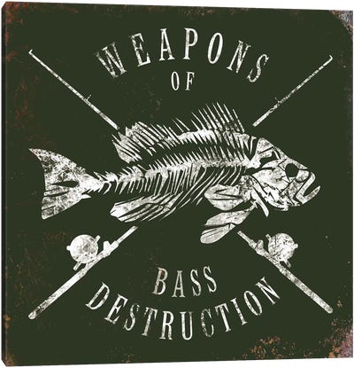 Weapons Of Bass Canvas Art Print - JJ Brando