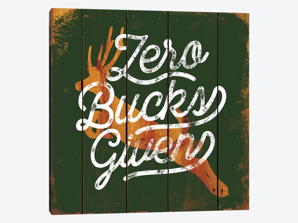 Zero Bucks by JJ Brando 1-piece Art Print