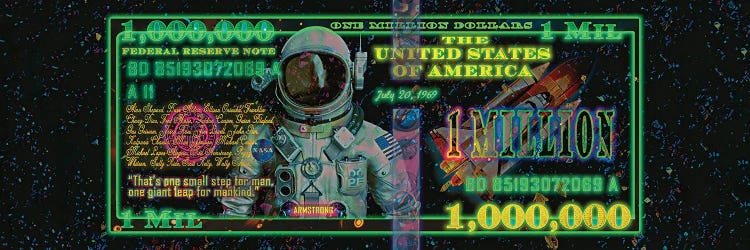 Million Dollar Bill by Jesse Johnson wall art