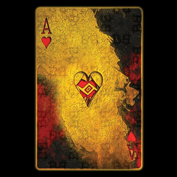 Cards & Board Games: Burning Hearts [Ace] by Jesse Johnson