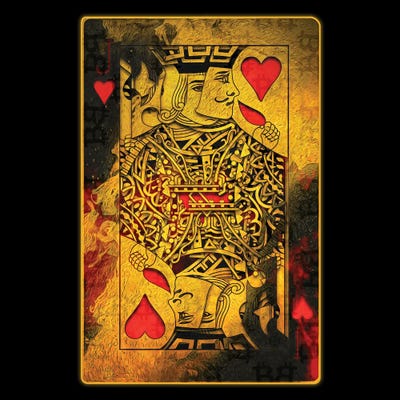 Burning Hearts [Jack] by Jesse Johnson canvas print