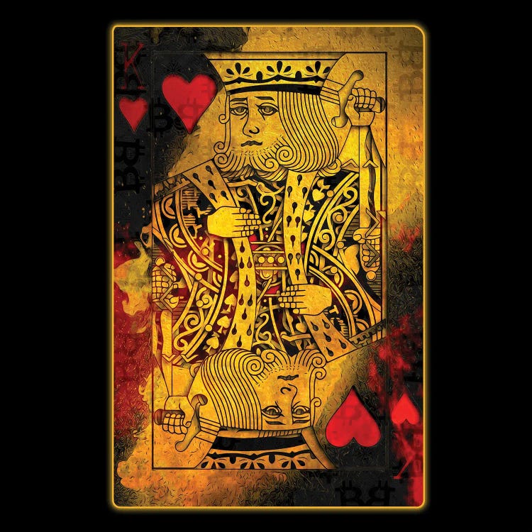 Burning Hearts [King] by Jesse Johnson wall art