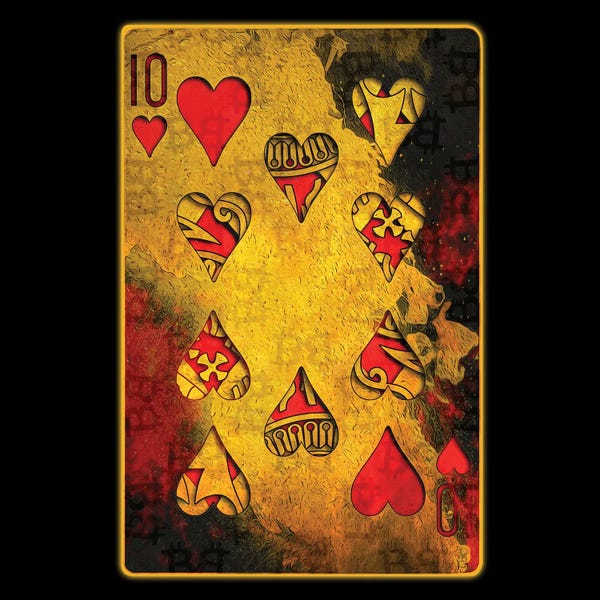 Cards & Board Games: Burning Hearts [Ten] by Jesse Johnson