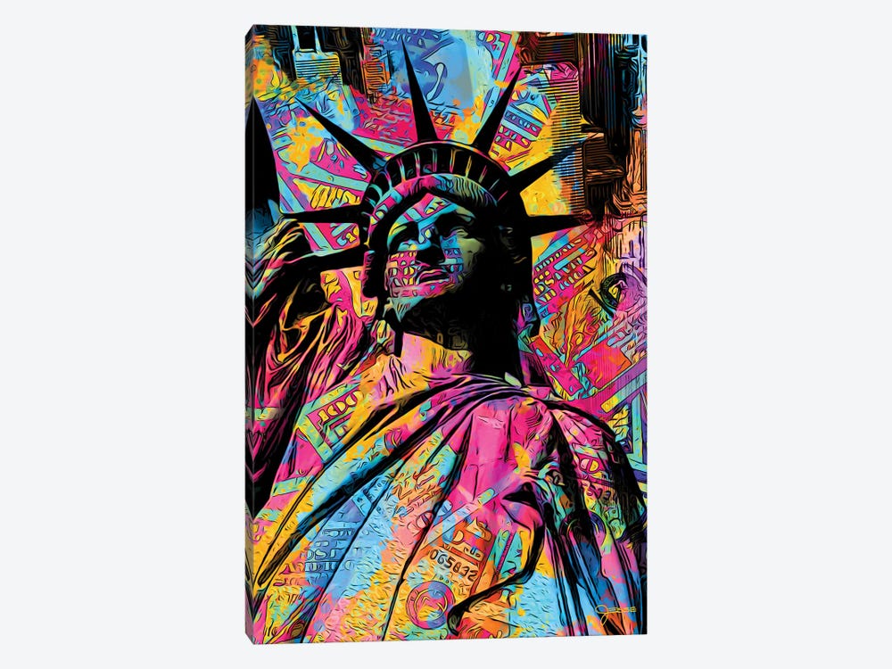 $Tatue Of Liberty by Jesse Johnson 1-piece Canvas Wall Art