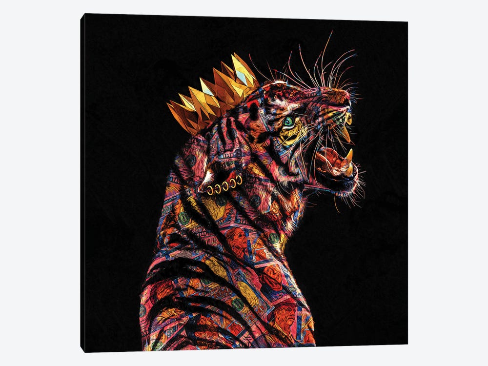 The Tiger King by Jesse Johnson 1-piece Canvas Artwork