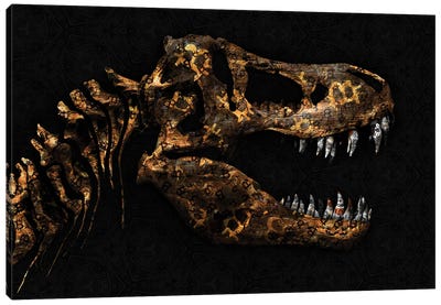 Cryptosaurus-Rex Canvas Art Print - Money Art