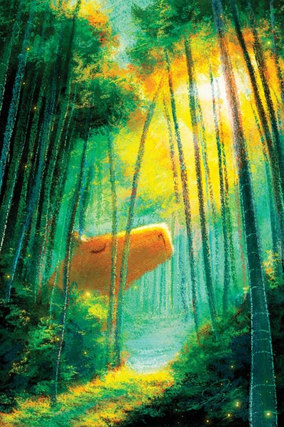 Capybara In The Bamboo Forest