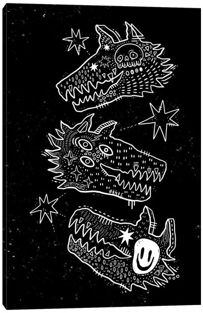 Wolf Pack Canvas Art Print - Monster Art