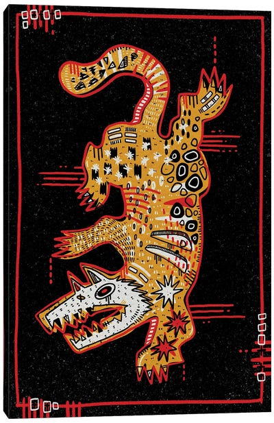 Tasmanian Devil Canvas Art Print - Monster Art