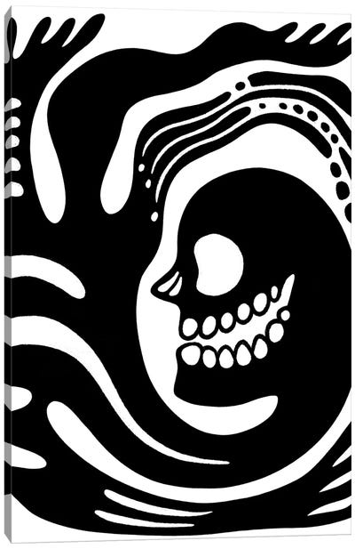 Ghost Bones Canvas Art Print - Monster Art