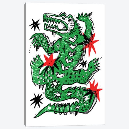 Alligator Canvas Print #JJK8} by Jesjinko Canvas Art