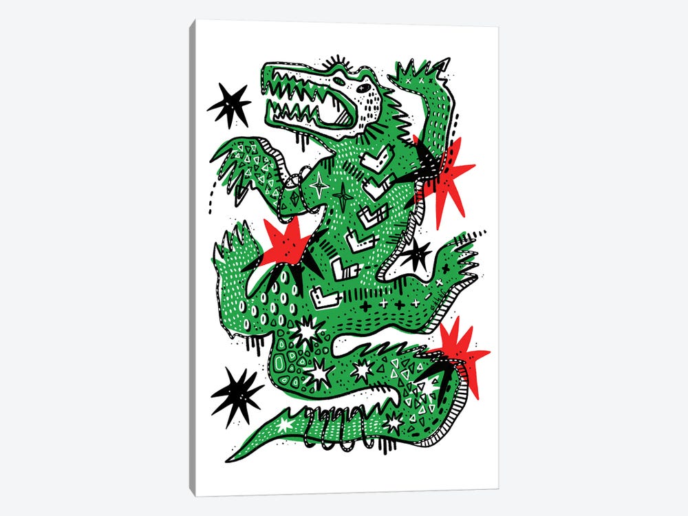 Alligator by Jesjinko 1-piece Canvas Print