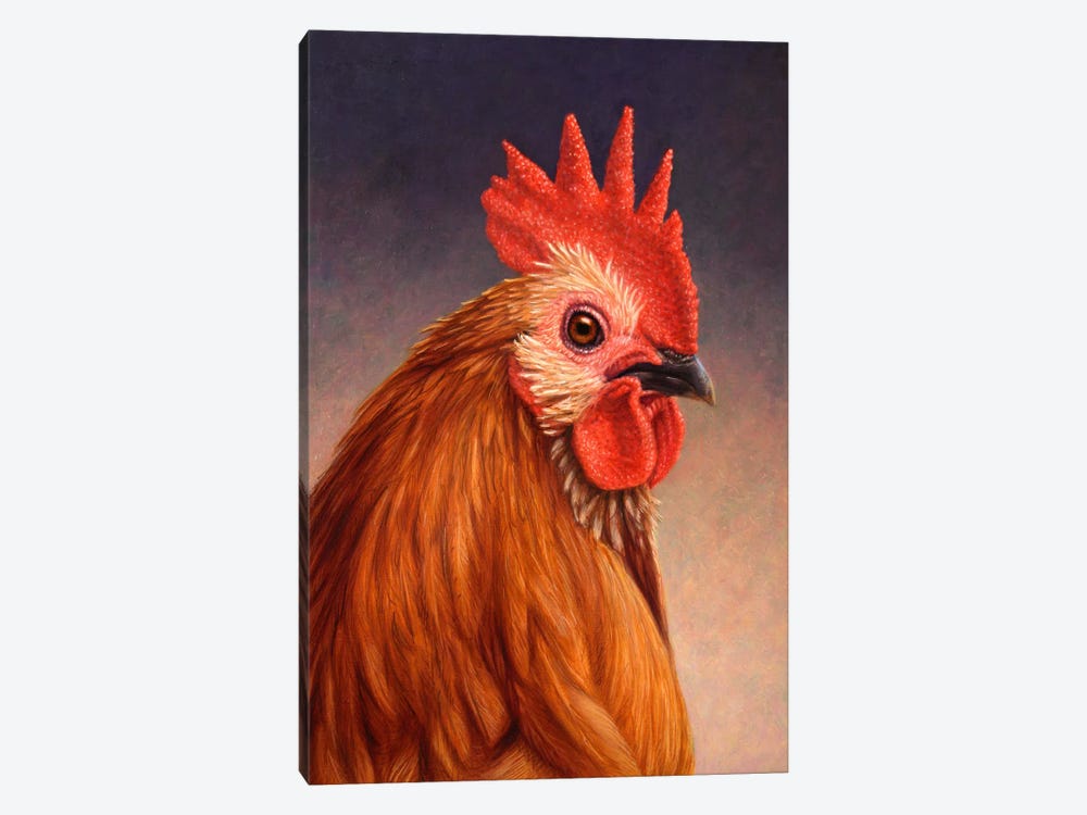 Rooster by James W. Johnson 1-piece Canvas Art Print