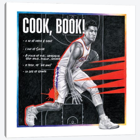 Cook, Book Canvas Print #JJS27} by Josiah Jones Canvas Artwork