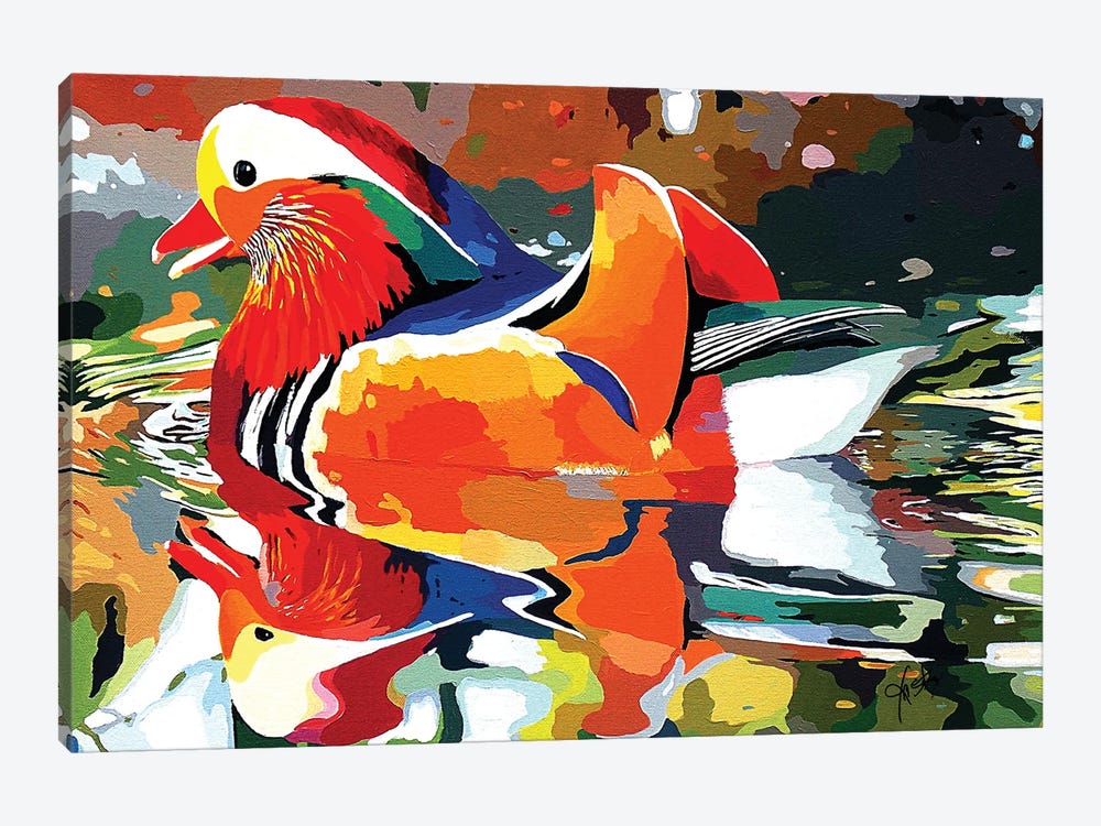 Mandarin Glide by John Jaster 1-piece Canvas Print