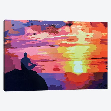 Meditations On A Sunset Canvas Print #JJT11} by John Jaster Art Print
