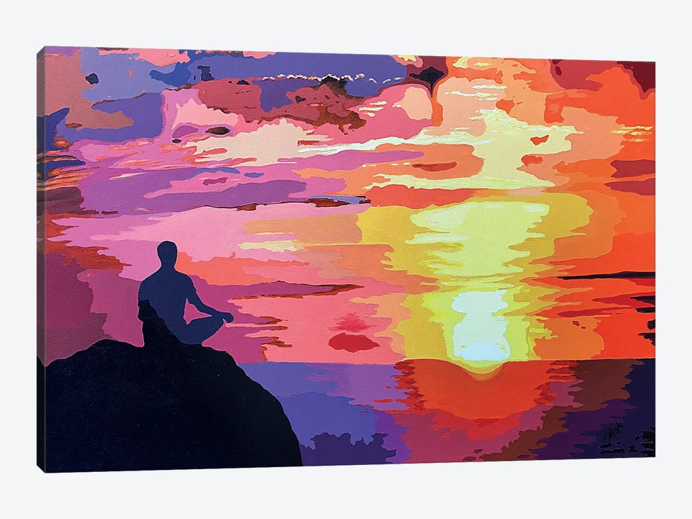 Meditations On A Sunset by John Jaster 1-piece Canvas Art