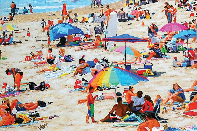 A Day At The Beach by John Jaster wall art