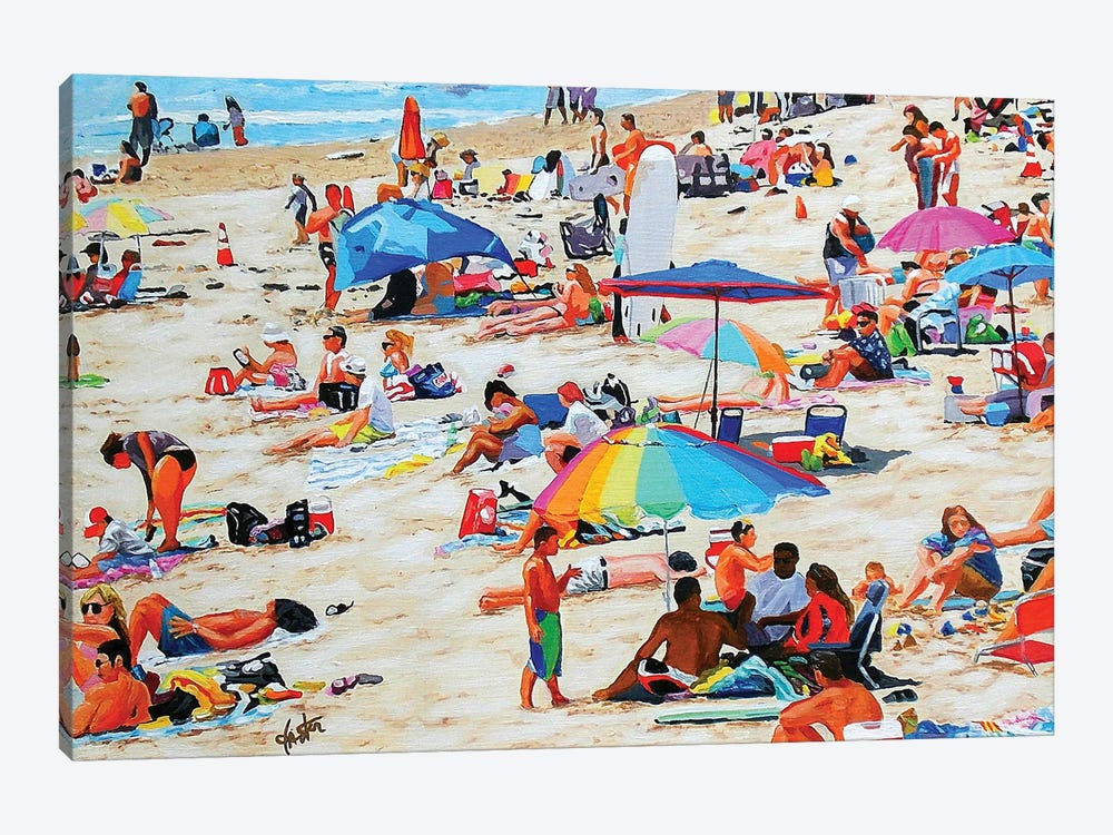 A Day At The Beach by John Jaster 1-piece Art Print