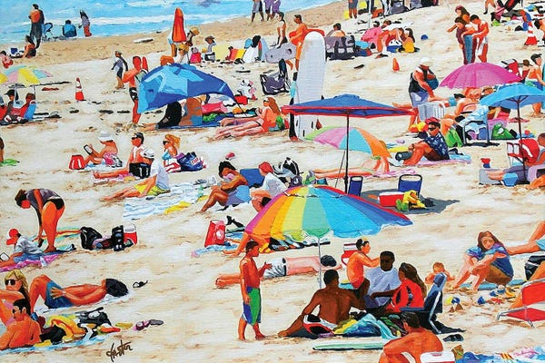 The Joy Of Life: A Day At The Beach by John Jaster