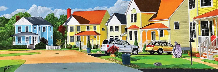 The Suburbs by John Jaster wall art