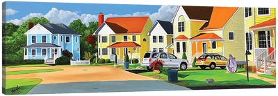 The Suburbs Canvas Art Print - John Jaster