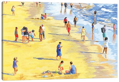 Water's Edge Canvas Art Print - Large Coastal Art