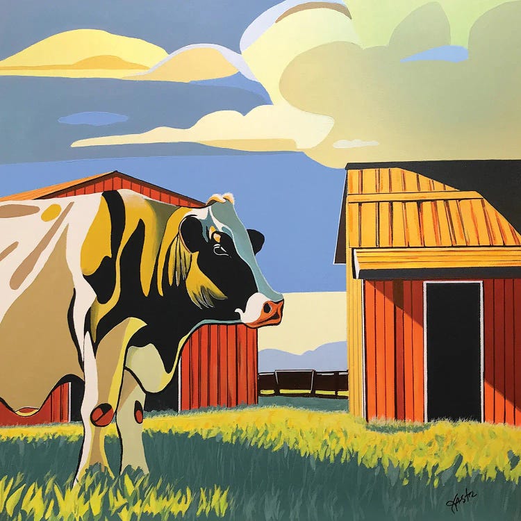 Counting Cows by John Jaster wall art