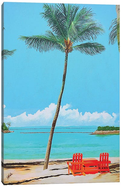 Dreaming Of Palm Trees Canvas Art Print - Furniture