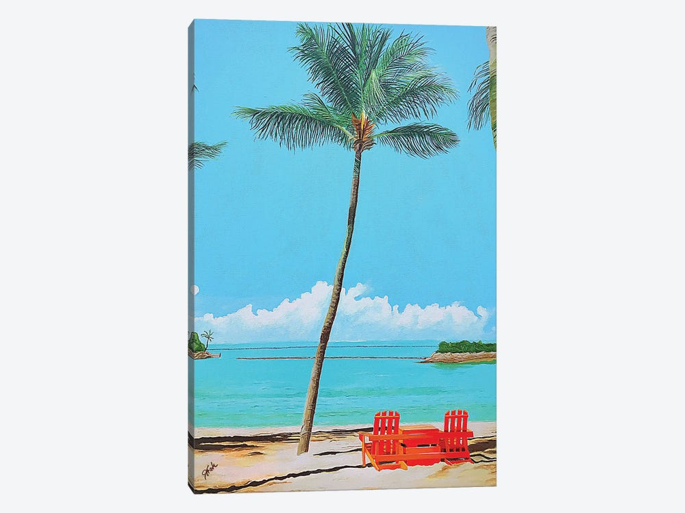 Dreaming Of Palm Trees by John Jaster 1-piece Canvas Artwork