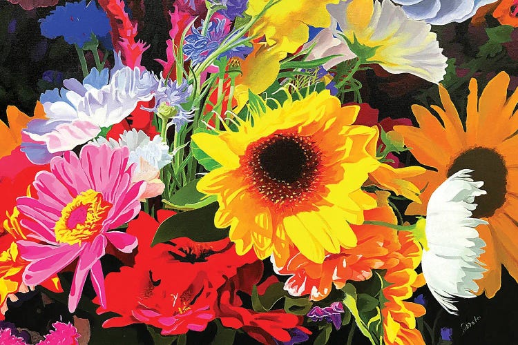 Flower Riot by John Jaster wall art