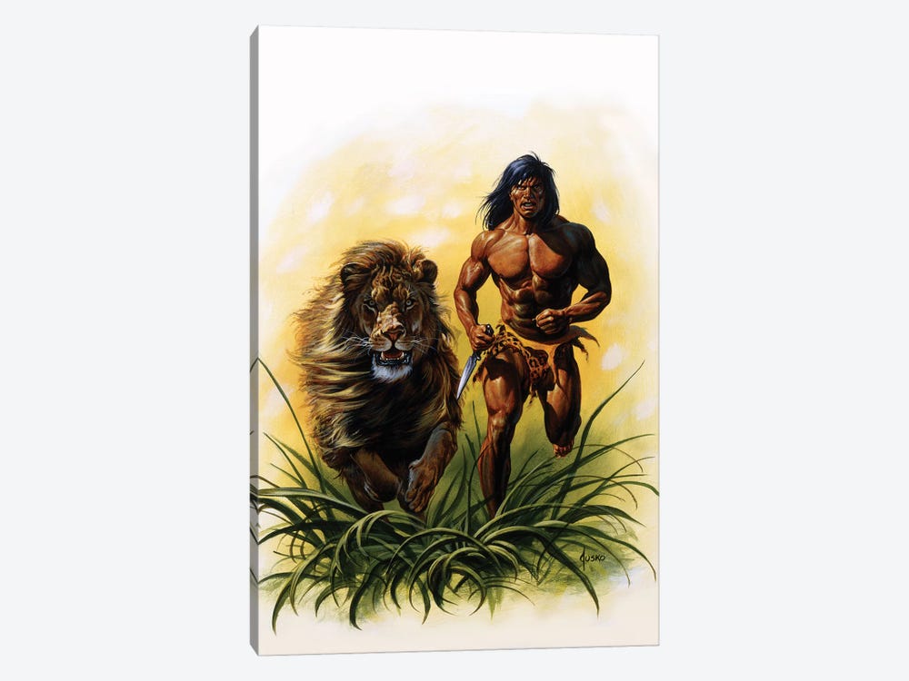 Tarzan®: On The Run by Joe Jusko 1-piece Canvas Wall Art