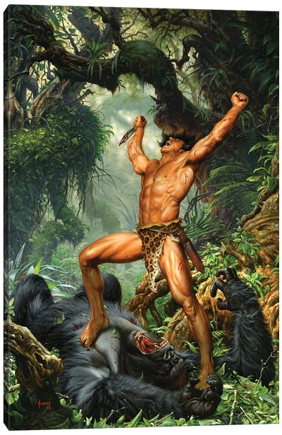 Tarzan of the Apes® 100th Anniversary Canvas Art Print - Primate Art