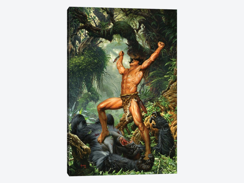 Tarzan of the Apes® 100th Anniversary by Joe Jusko 1-piece Canvas Wall Art
