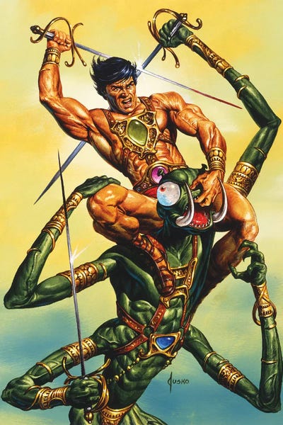 Tarzan: John Carter of Mars®: The Battle With Zad by Joe Jusko