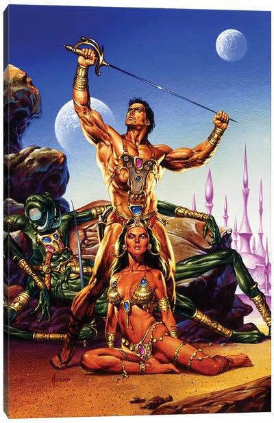 Victorious Canvas Art Print - The Edgar Rice Burroughs Collection