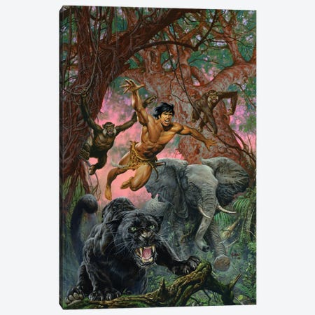 Beasts Of Tarzan Canvas Print #JJU28} by Joe Jusko Canvas Print