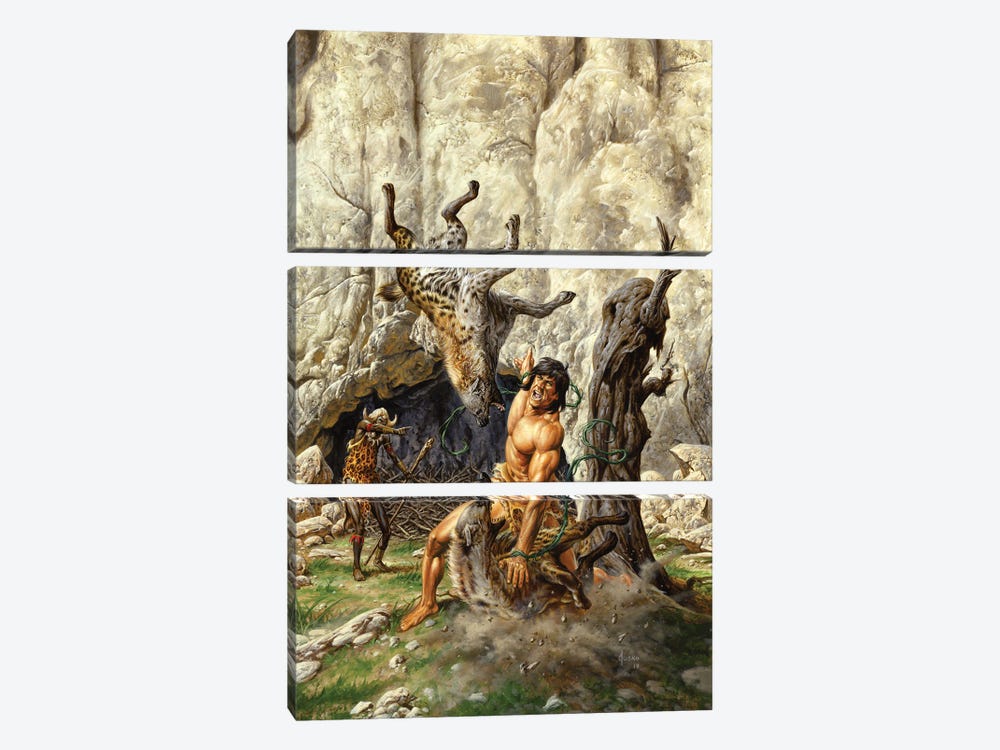 Jungle Tales of Tarzan® by Joe Jusko 3-piece Canvas Art