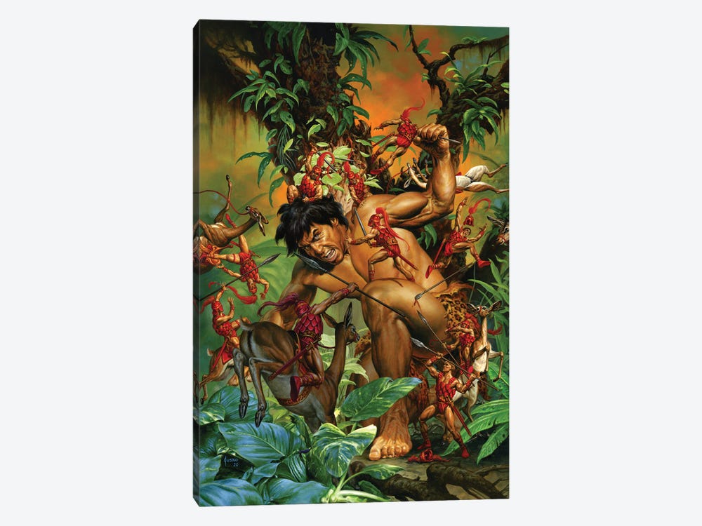 Tarzan® and the Ant Men by Joe Jusko 1-piece Canvas Print