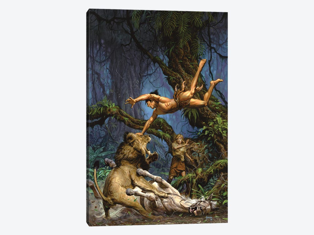 Tarzan® and the Jewels of Opar by Joe Jusko 1-piece Canvas Print