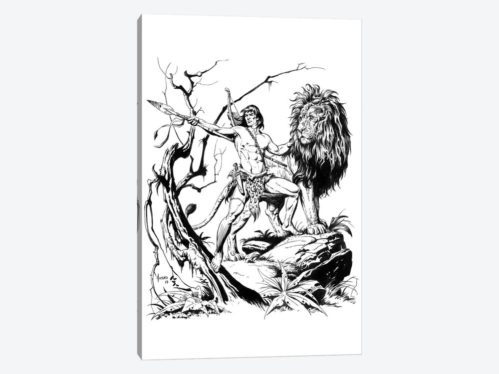 Tarzan® and the Golden Lion Frontispiece by Joe Jusko 1-piece Art Print