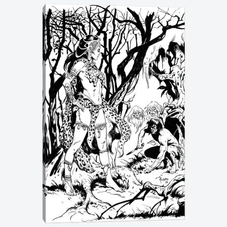 Tarzan® and the Jewels of Opar Frontispiece Canvas Print #JJU43} by Joe Jusko Canvas Print
