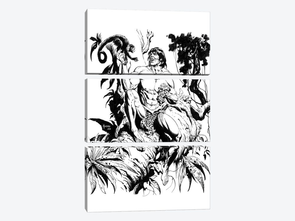 Tarzan® and the Lost Empire Frontispiece by Joe Jusko 3-piece Canvas Print