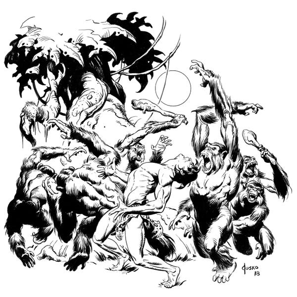 Tarzan: Tarzan of the Apes® Frontispiece by Joe Jusko