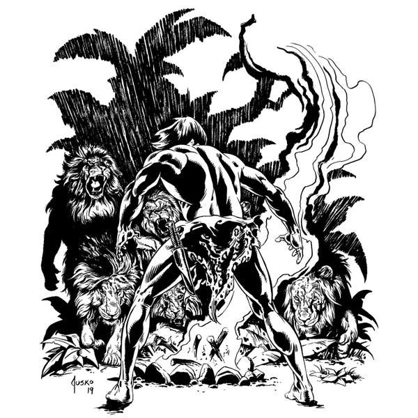 Tarzan: Tarzan® the Untamed Frontispiece by Joe Jusko