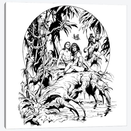 The Son of Tarzan® Frontispiece Canvas Print #JJU51} by Joe Jusko Canvas Artwork