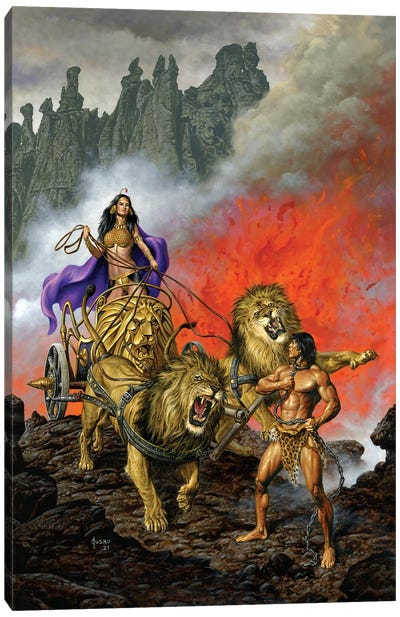 Tarzan® And The City Of Gold Canvas Art Print - The Edgar Rice Burroughs Collection