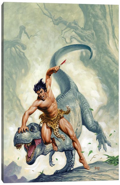 Tarzan® And The Forbidden City Canvas Art Print - The Edgar Rice Burroughs Collection