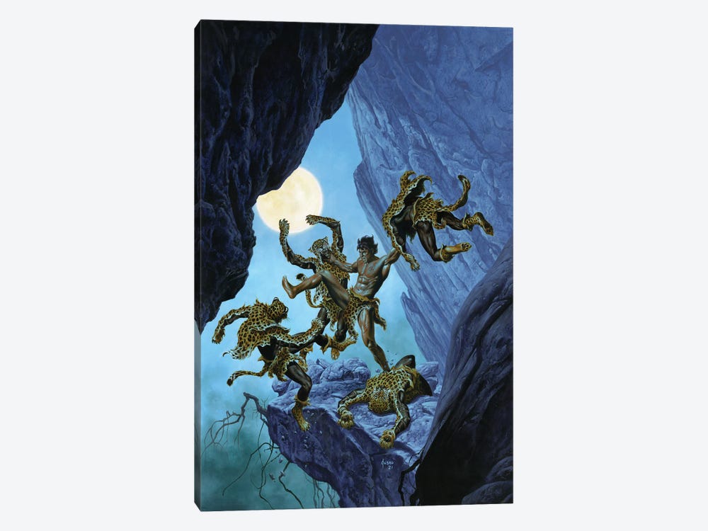 Tarzan® And The Leopard Men by Joe Jusko 1-piece Art Print