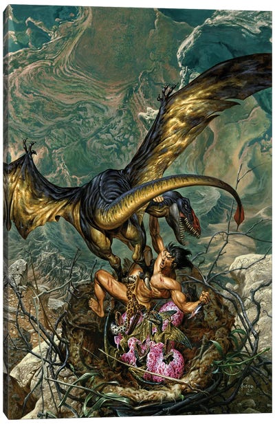 Tarzan® At The Earth's Core™ Canvas Art Print - The Edgar Rice Burroughs Collection